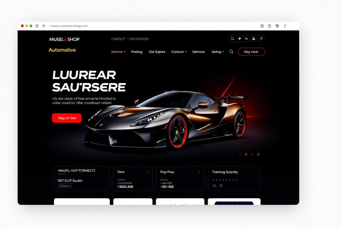 Velocity Motors website design by Saint Studios
