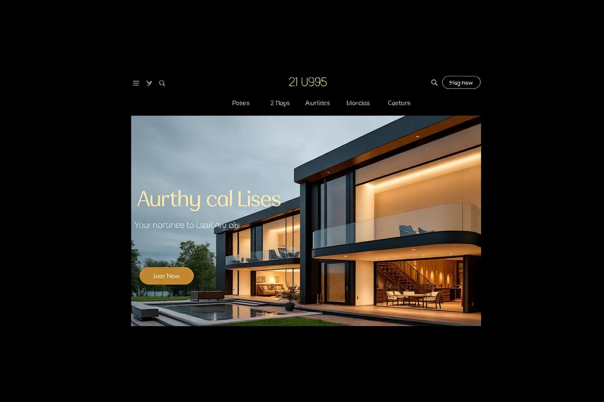 Aurea Estates website design by Saint Studios